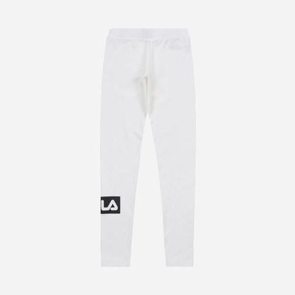 Fila W Women's Leggings - White,NZ 567-43082